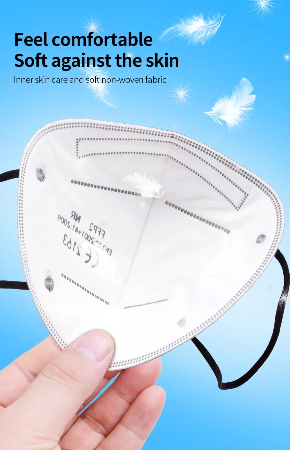 5Layer FFP2 Masks CE Approve K - Disposable Mask Blue 评论和价格
