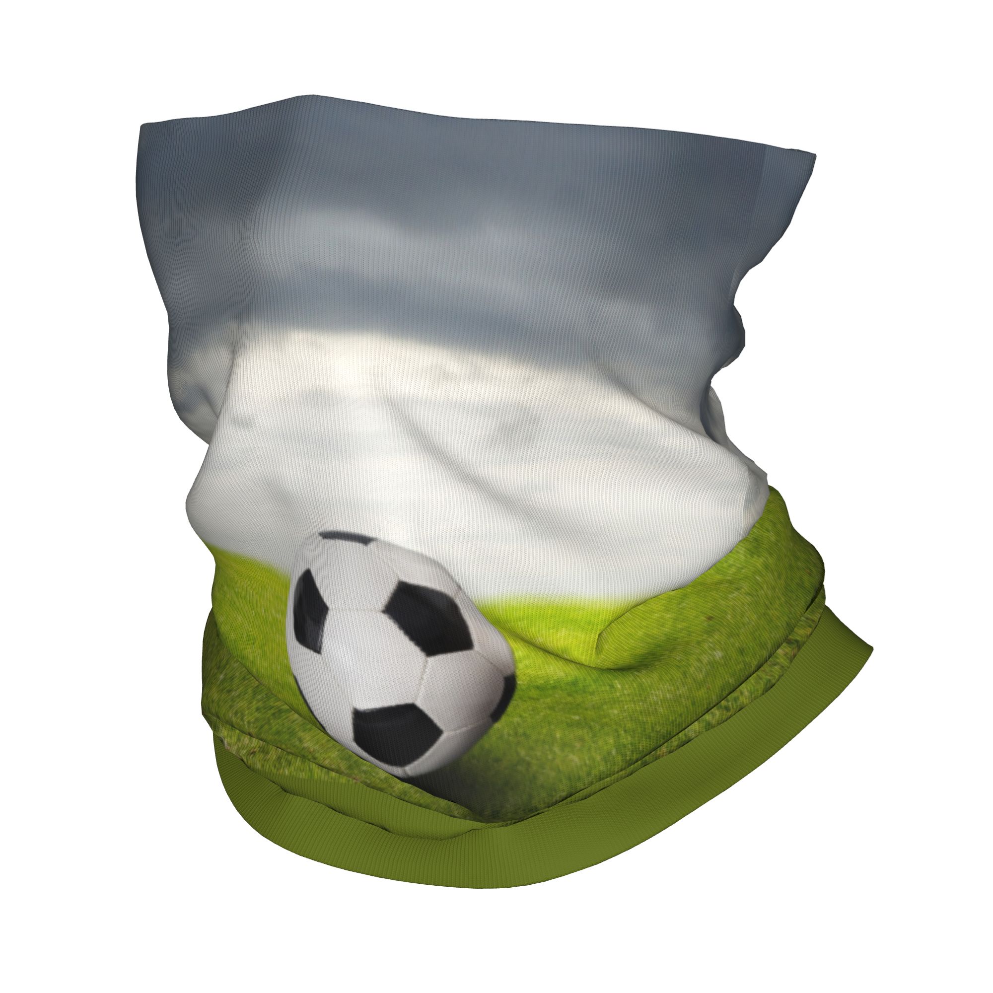 Custom Soccer Ball Lies On the - Neck Gaiter Face Cover 评论和价格